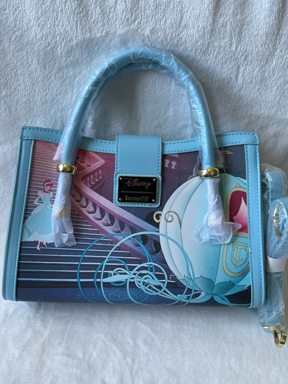 Loungefly Disney Princess Cinderella Princess Scenes Crossbody Bag New - Picture 5 of 14